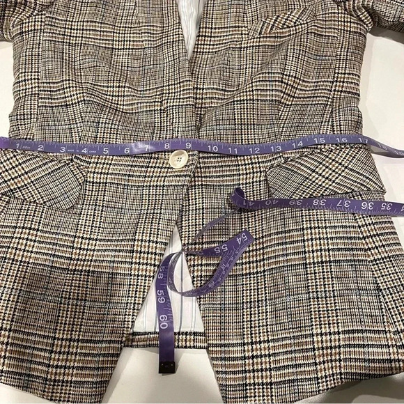 Veronica Beard Orchid brown houndstooth jacket size 10 - Picture 16 of 16